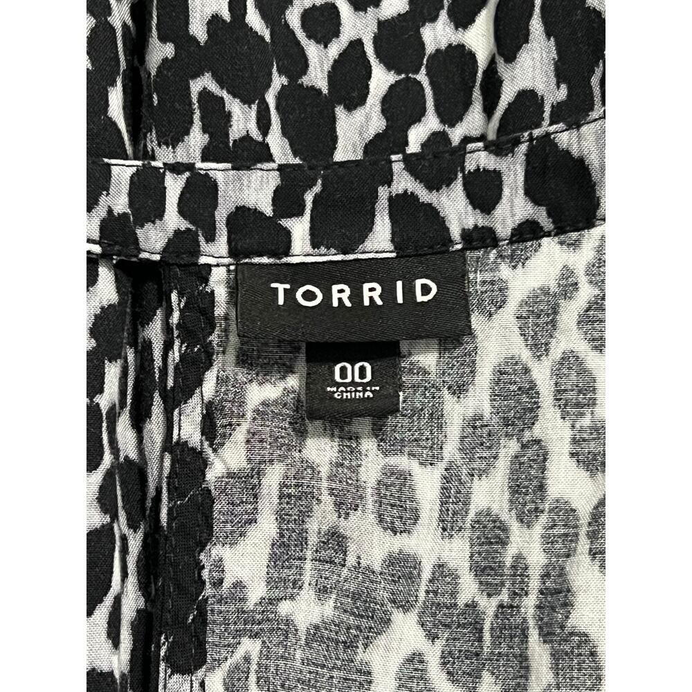 Torrid Leopard Print Smocked Halter Midi Dress Retro Chic Plus Size 00 - Picture 2 of 7